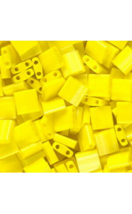 Miyuki tila 5x5mm beads - Opaque yellow TL-404